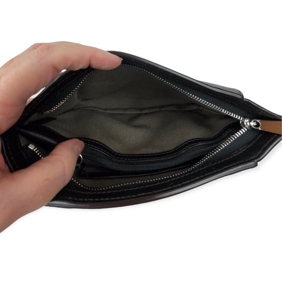 CARTIER Clutch Onyx Taurillon Leather C De Cartier Bag Palladium Hardware EUC - Picture 10 of 15